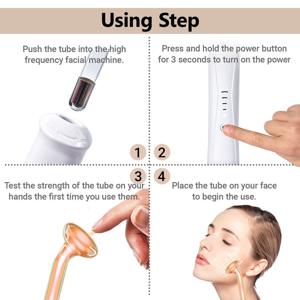 High Frequency Facial Device for Skin Care & Anti-Aging