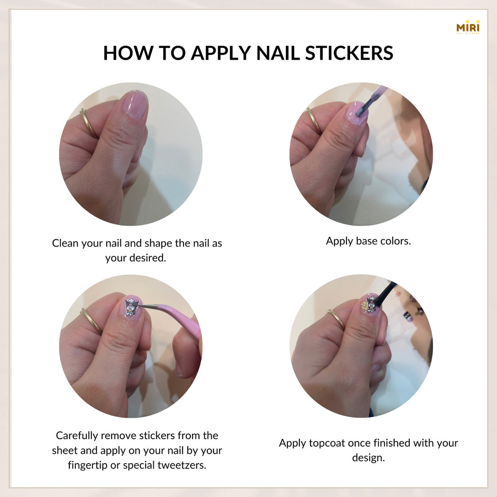 Ghibli 5D Anime Nail Stickers - Water-Resistant Nail Decals for Nail Art