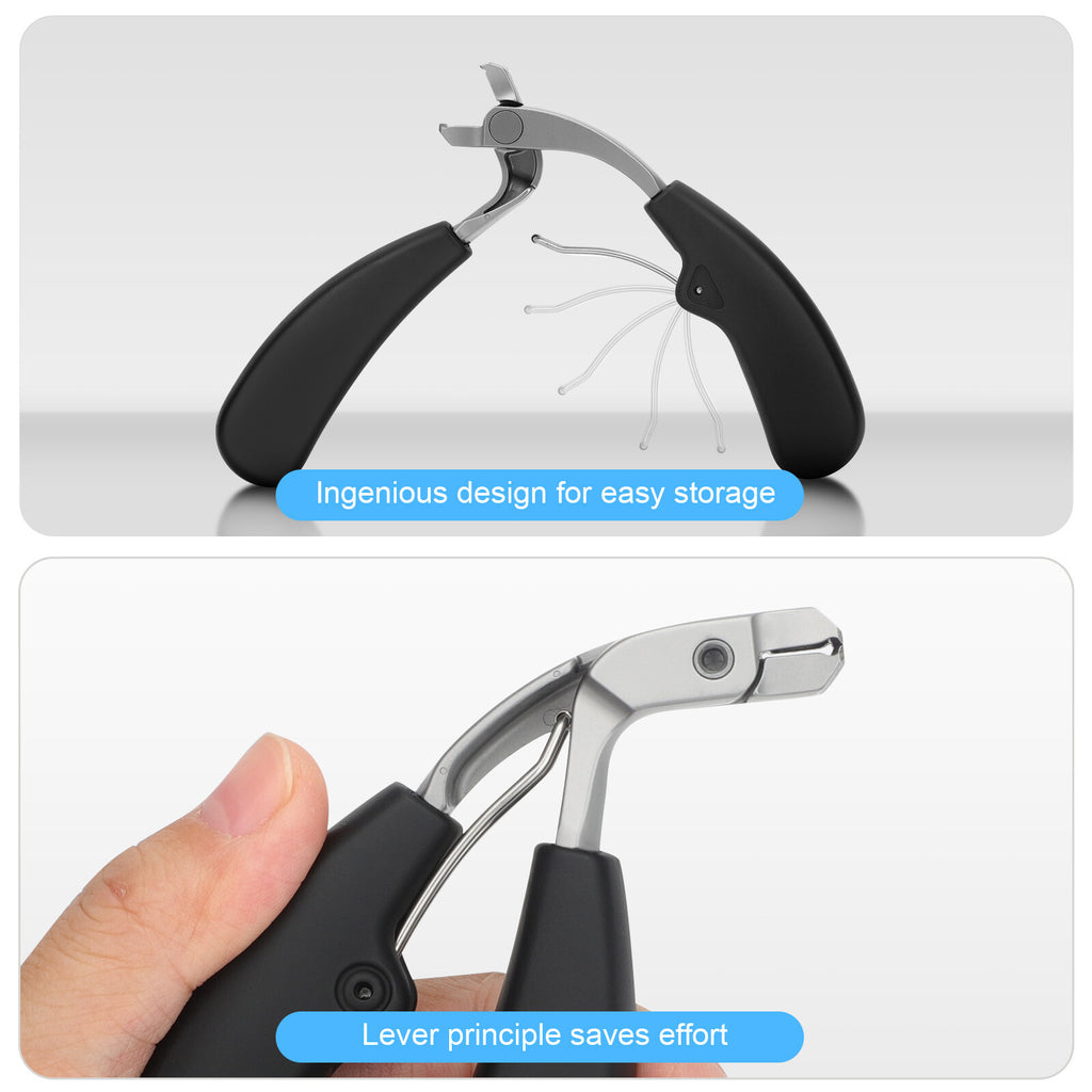 Large Mouth Angled Nail Clipper for Thick Nails - Seniors & Elderly