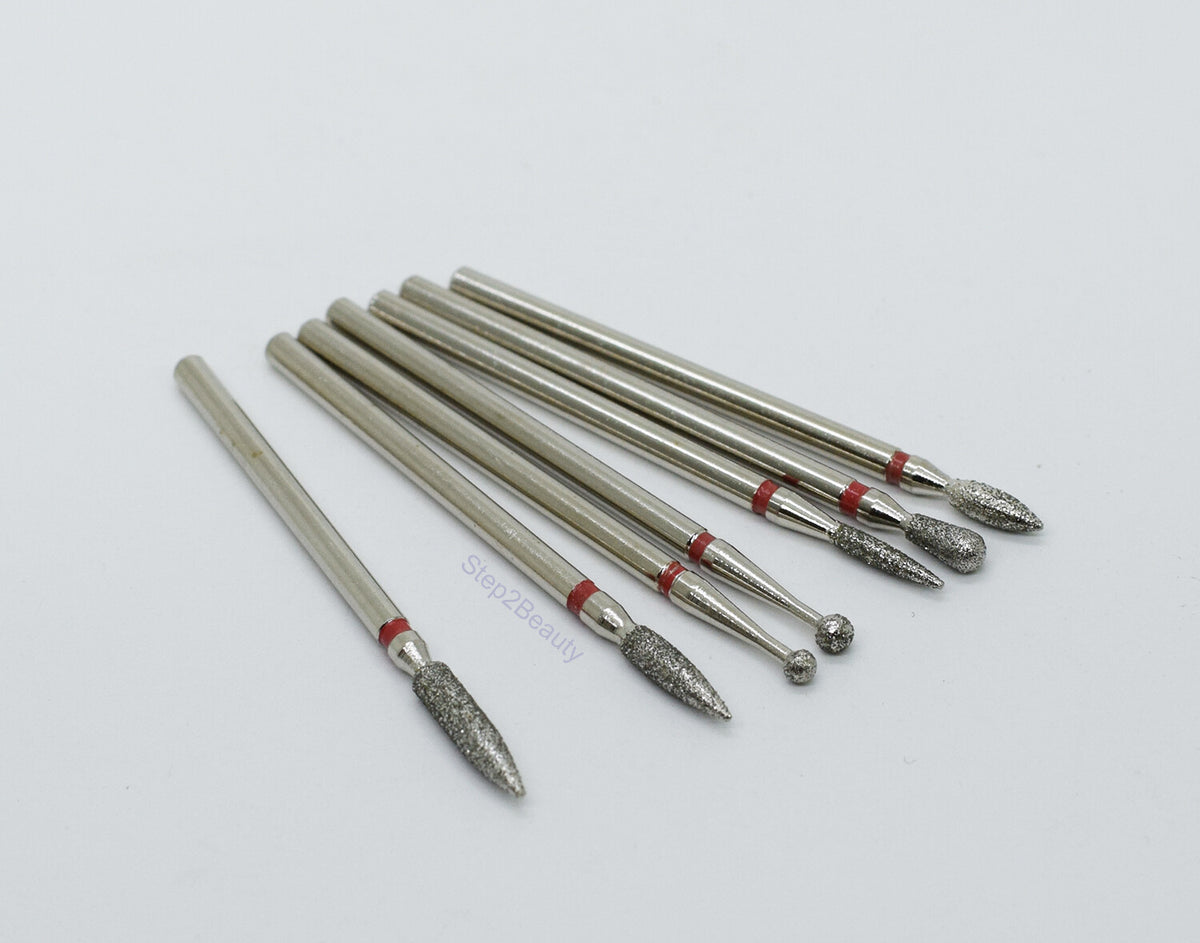 7-Piece Nail Carbide Drill Bit Set for Professional Nail Art and Manicure