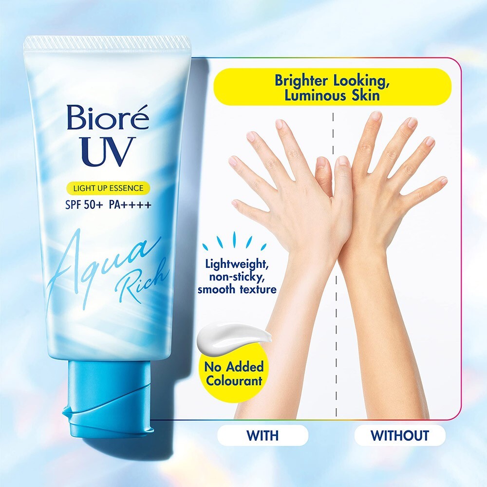Biore UV Aqua Rich Light Up Essence Sunscreen SPF50+ PA++++ 70g - Japan Made