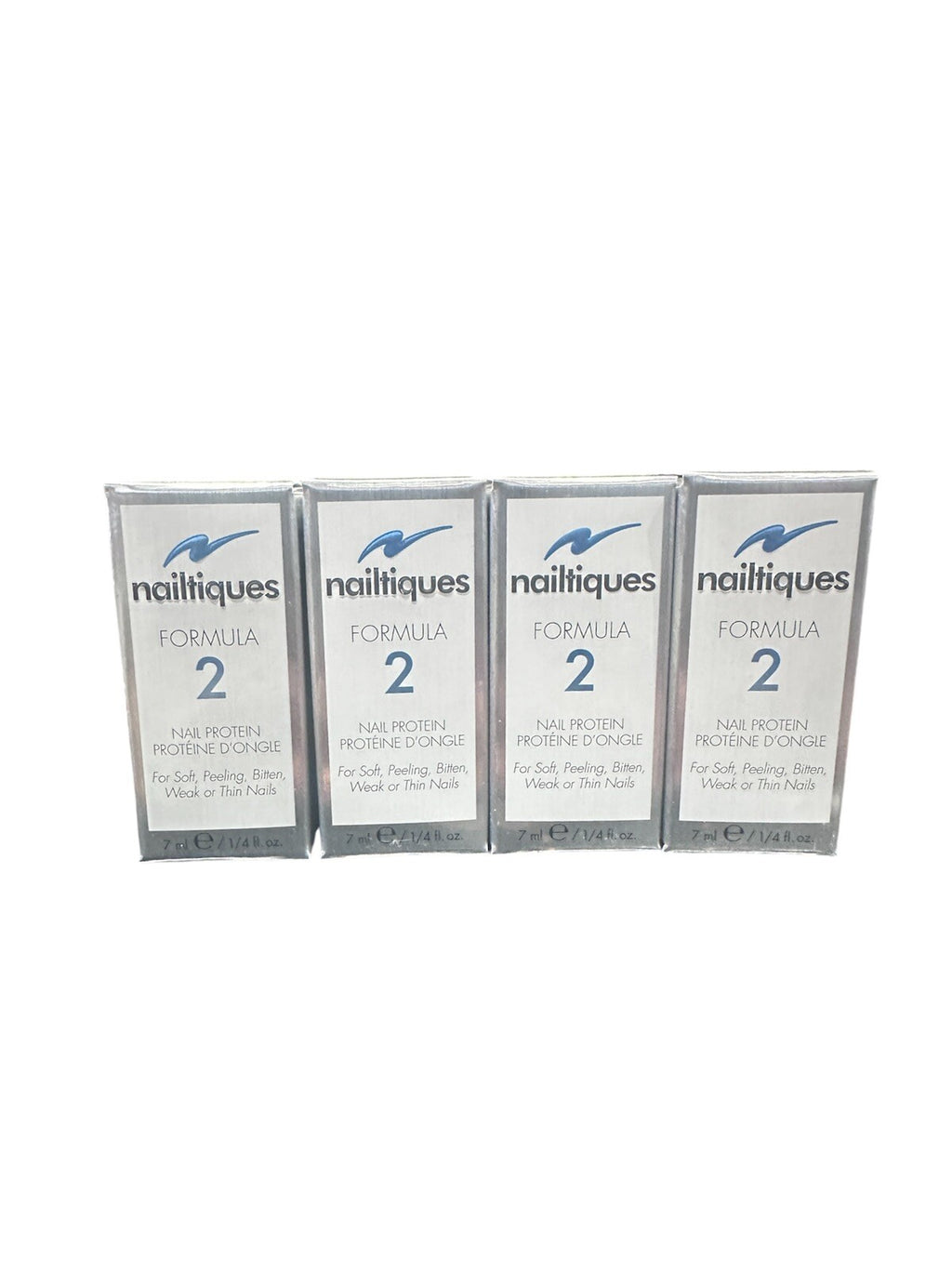 Nailtiques Formula 2 Nail Strengthener - 4 Pack, 1/4 oz / 7 ml