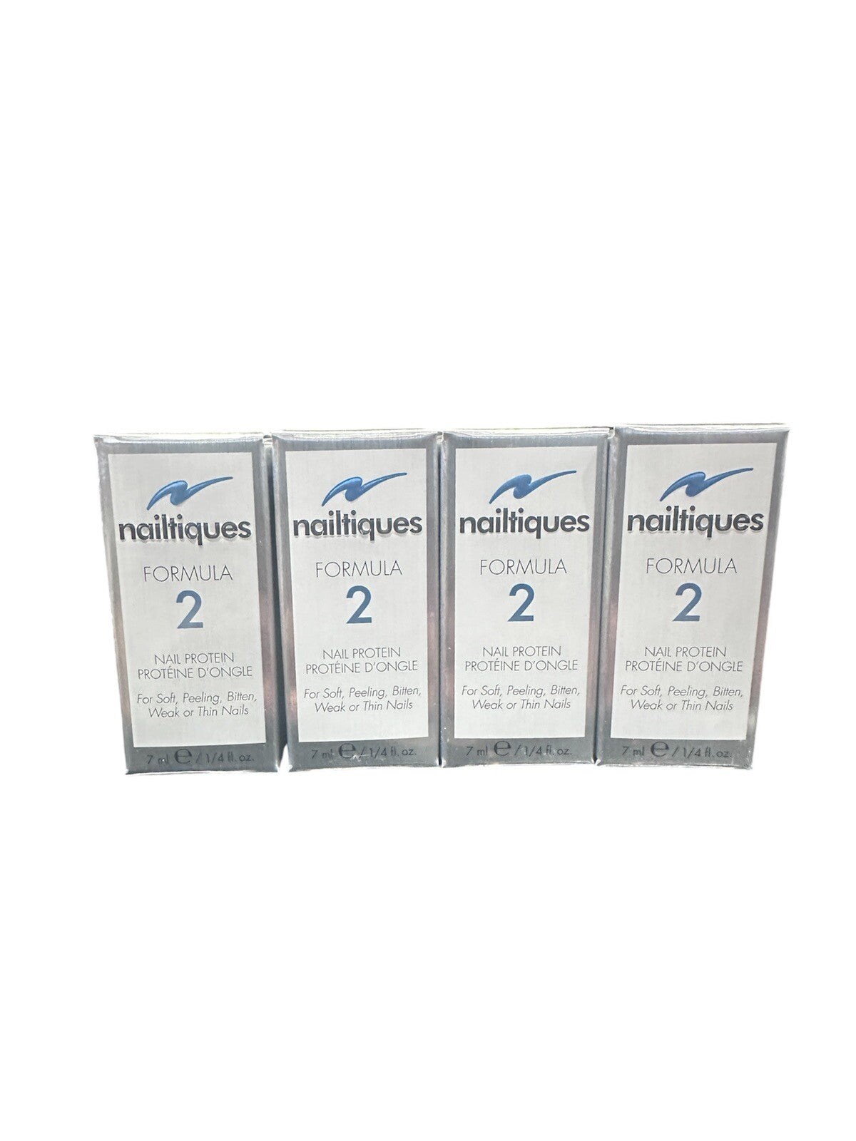 Nailtiques Formula 2 Nail Strengthener - 4 Pack, 1/4 oz / 7 ml