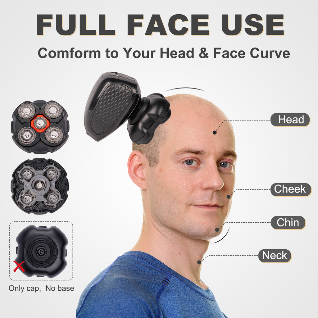 Universal 5D Stainless Steel Shaver Replacement Heads for MicroTouch Titanium