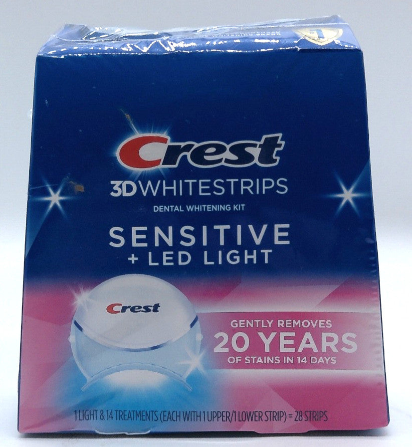 Crest 3D Whitestrips Sensitive Plus LED Light Kit - 14 Treatments