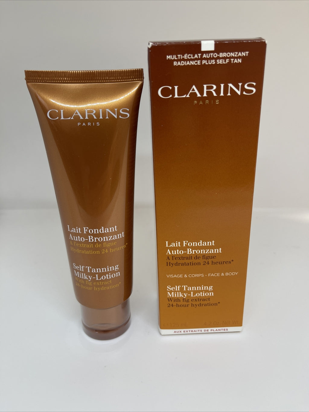 Clarins Self Tanning Milk Lotion with Fig Extract 4.2 oz Face & Body