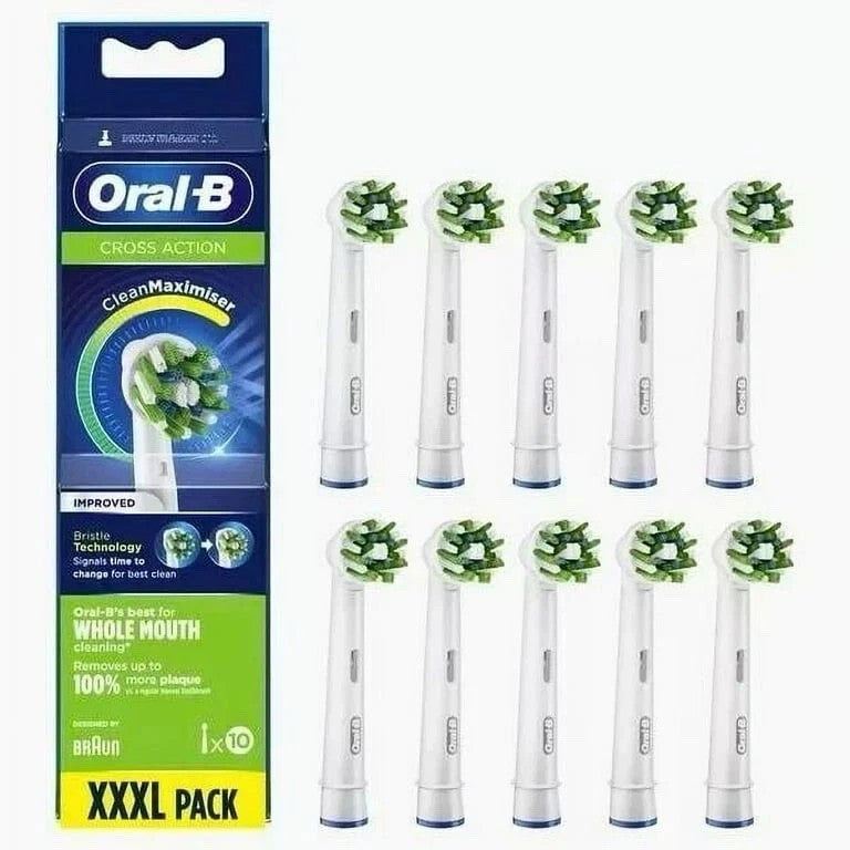 Oral-B Cross Action Replacement Toothbrush Heads 10 Pack