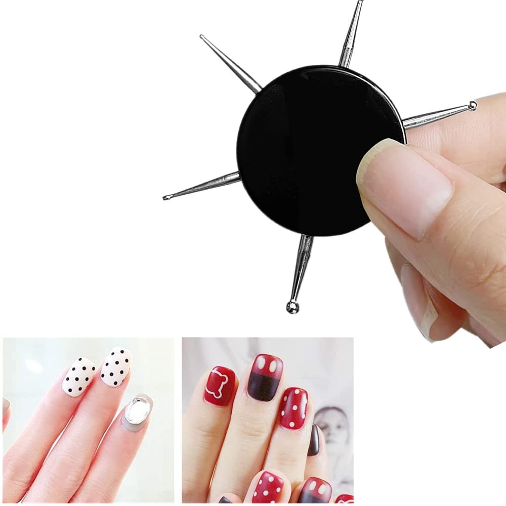 6-in-1 Nail Dotting Tool for Nail Art UV Gel Painting and Carving