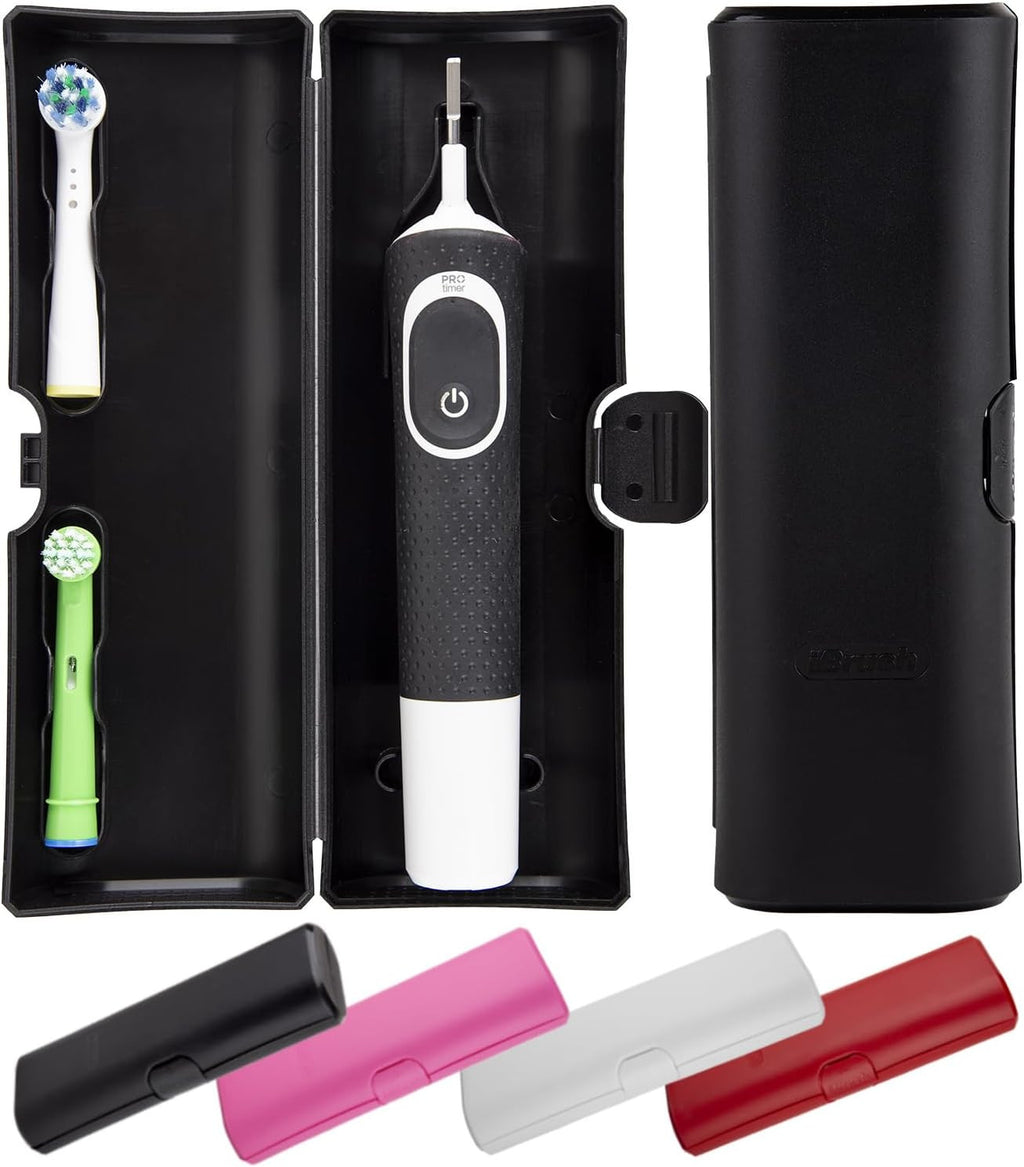 Electric Toothbrush Travel Case Compatible with Oral-B - Hard Shell Organizer