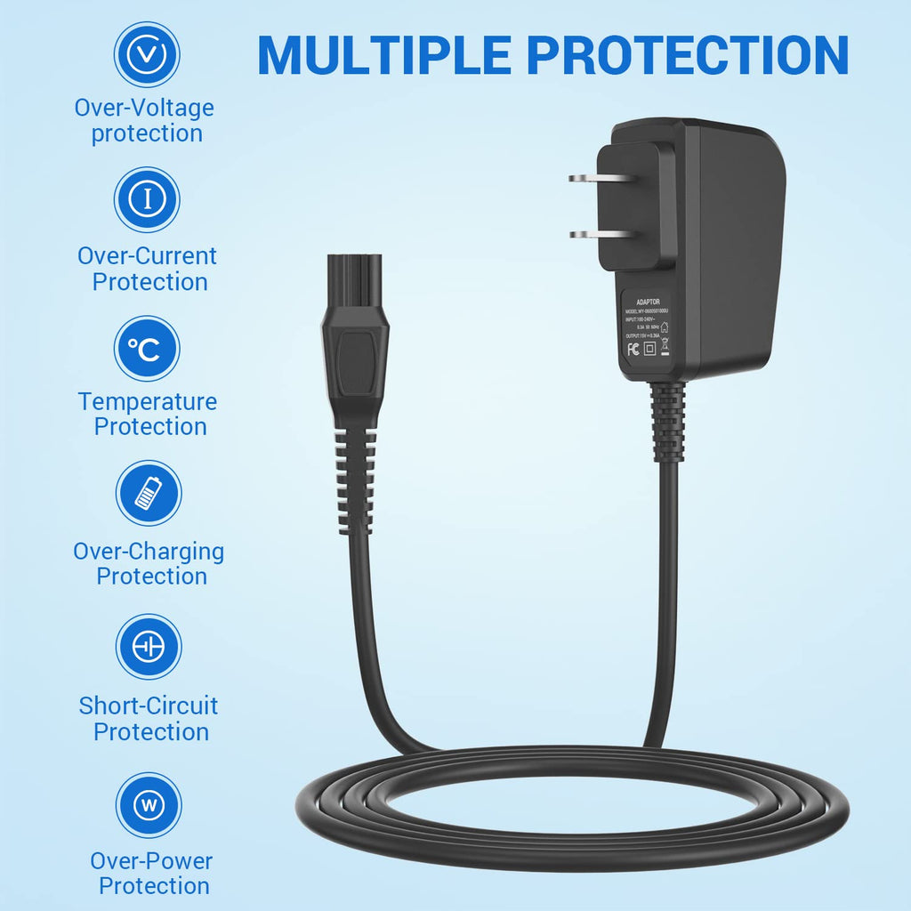 15V 360mA Replacement Charger Cord for Philips Norelco Series Shavers and Trimmers
