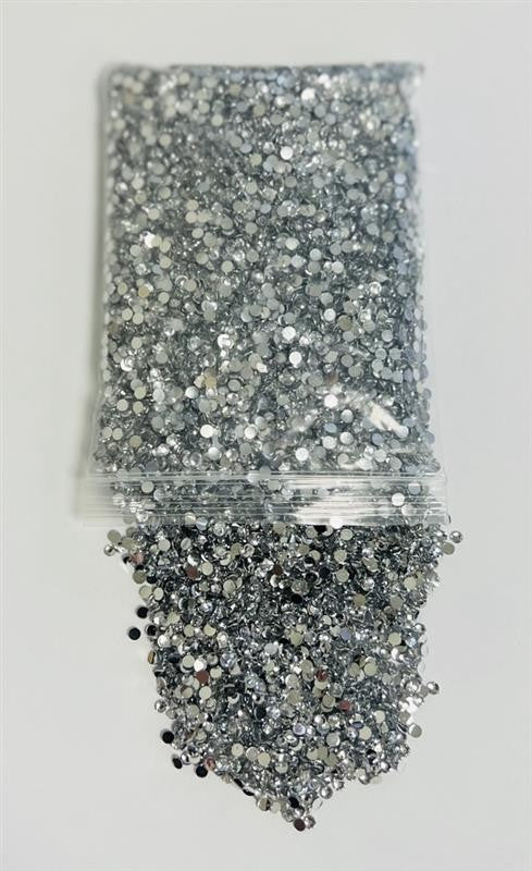 Multicolor 3mm Flat Back Crystal Rhinestones for Crafting & Nail Art - 5 Pack