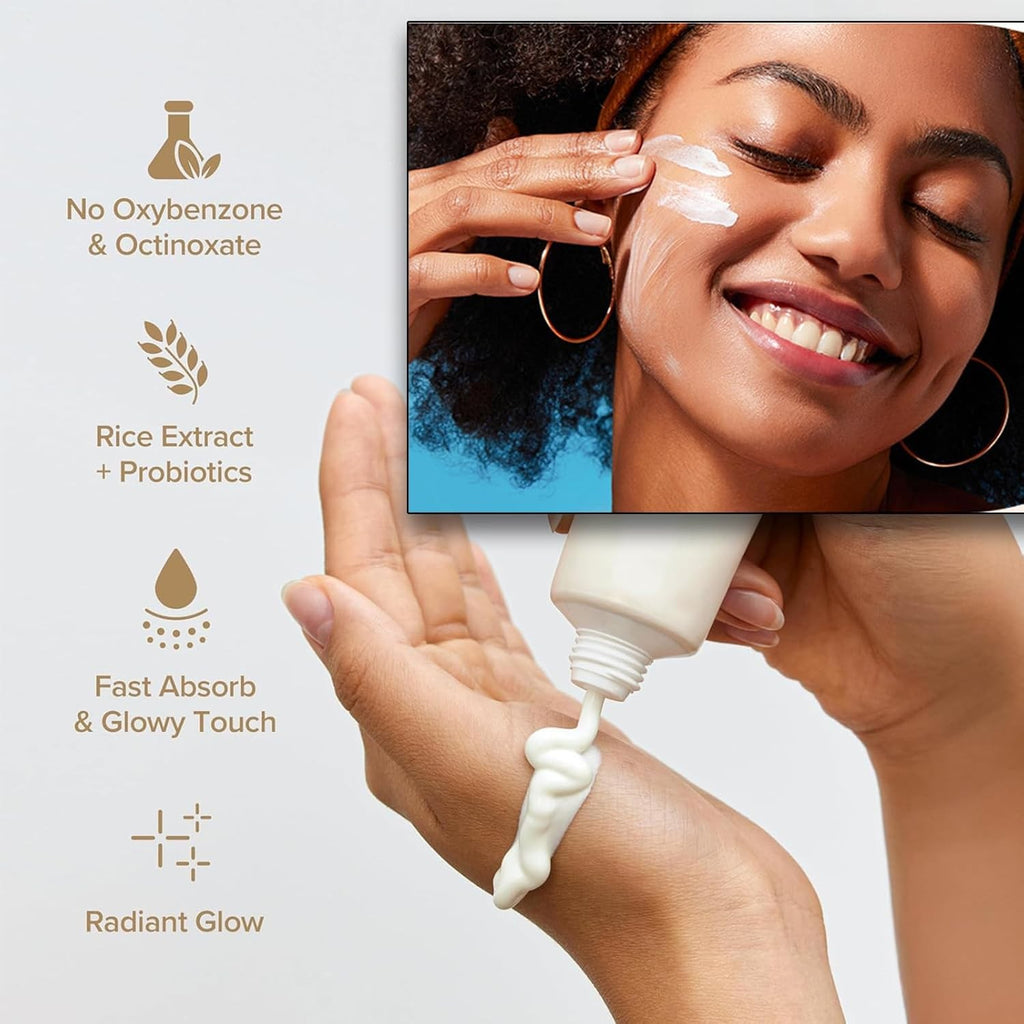 Sun Protection SPF50+ PA++++ Sunscreen Set - Rice & Probiotics, 50ML Pack of 2