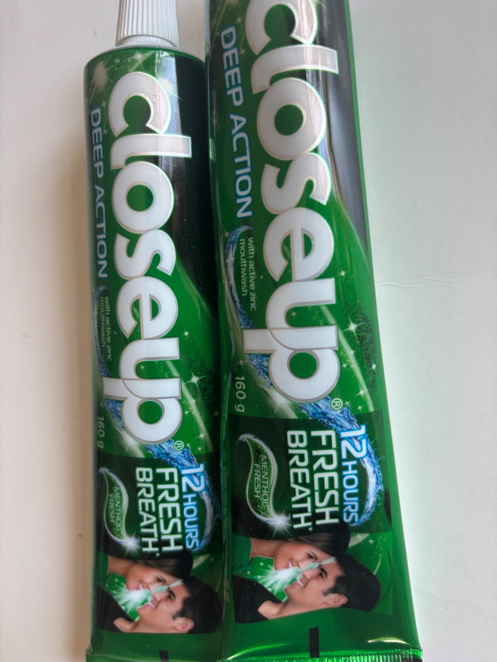 Deep Action Zinc Mouthwash Toothpaste 160g - 2 Tubes, Fresh Breath