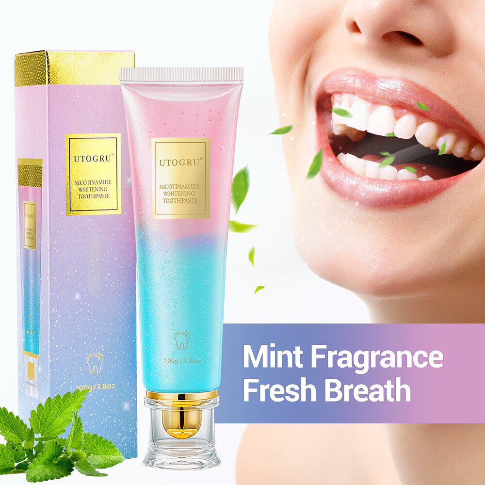 Niacinamide Whitening Toothpaste 100g - Enamel Safe, Fresh Breath, Stain Removal