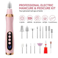 Cordless Nail Drill with LED Light & 6 Speeds - Rechargeable Electric Toenail Grinder