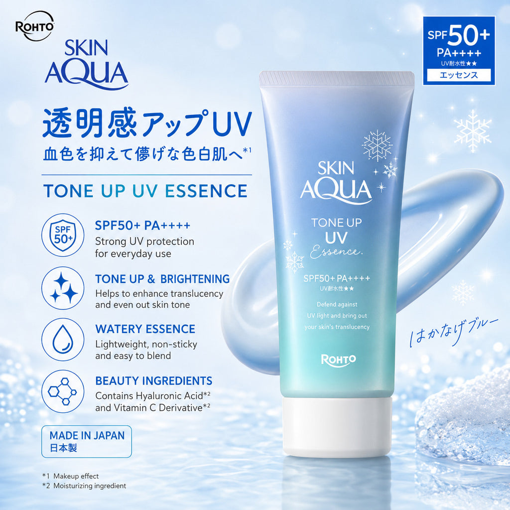 Blue Face Primer & Makeup Base - Skin Aqua Tone Up Essence 80g