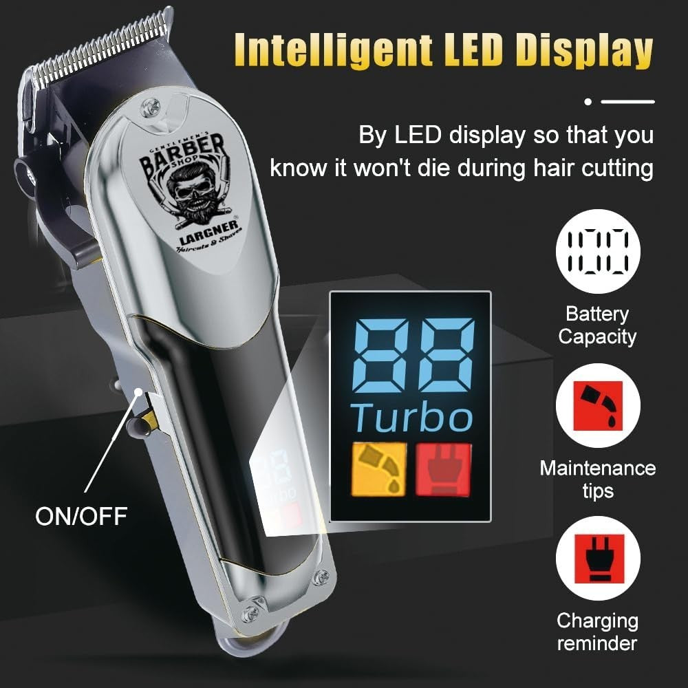 Professional Hair Cutting Kit for Men Wireless Trimmer & Shaver Set