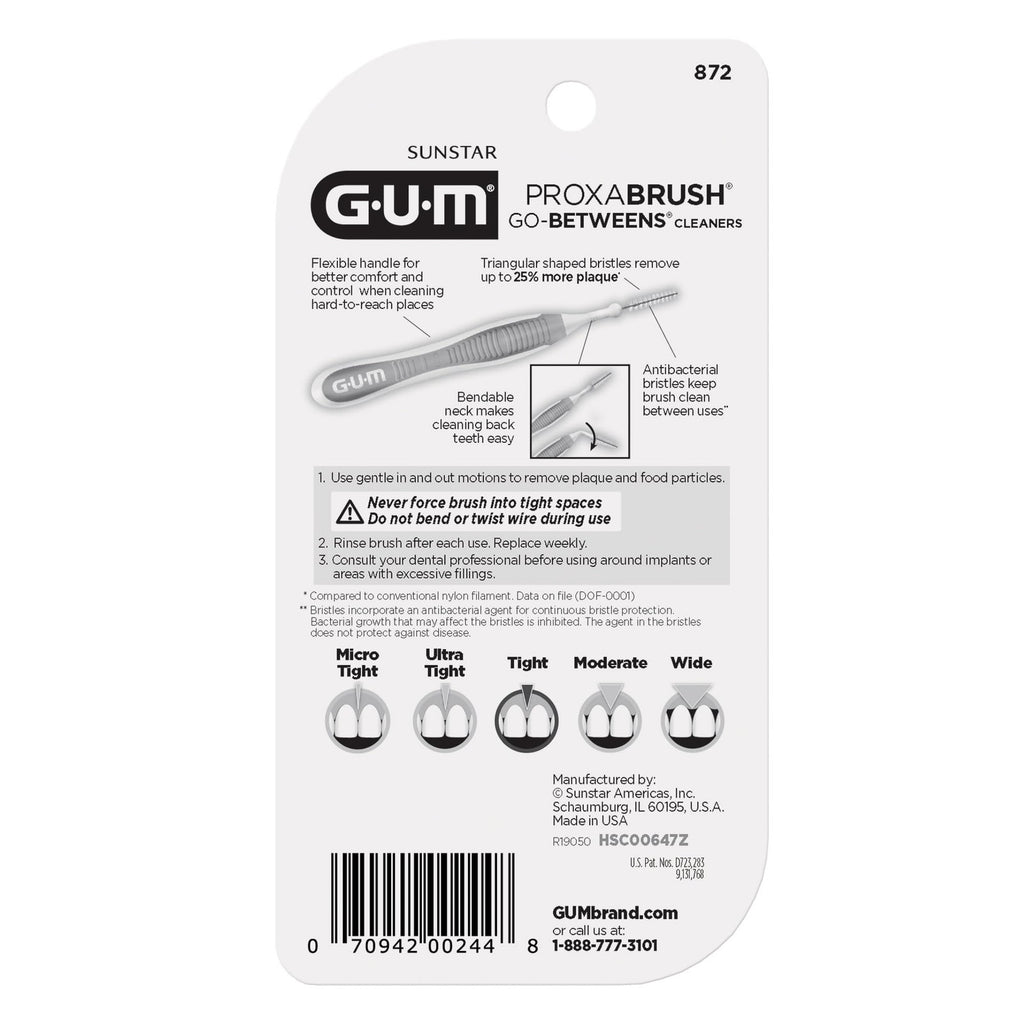 Interdental Brushes for Tight Spaces - Deep Cleaning Tooth Picks, 4 Pack
