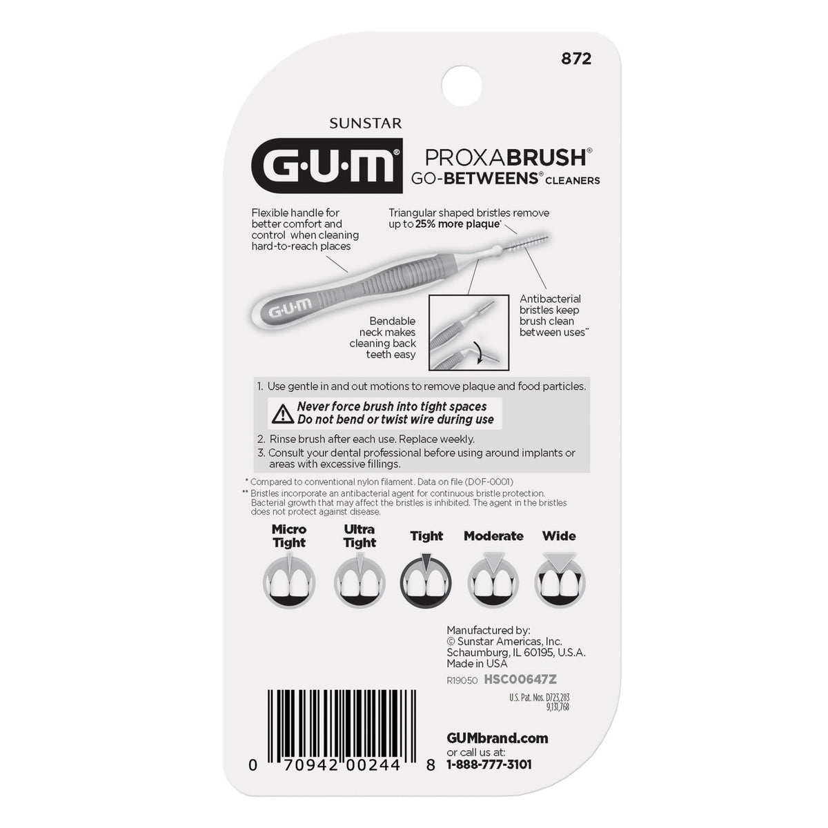 Interdental Brushes for Tight Spaces - Deep Cleaning Tooth Picks, 4 Pack