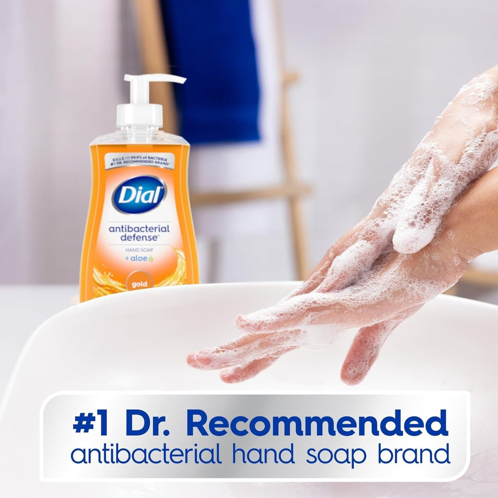 Antibacterial Liquid Hand Soap with Aloe Vera - Gold, 11 fl oz Pack of 4