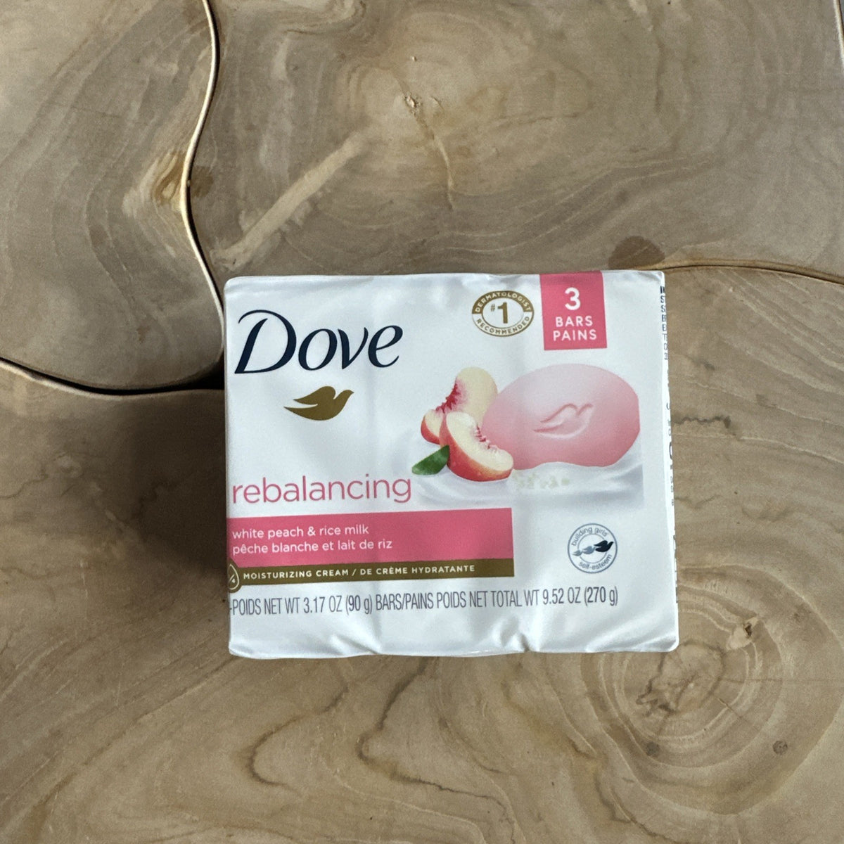 Dove White Peach & Rice Milk Moisturizing Bar Soap - 12 Bars