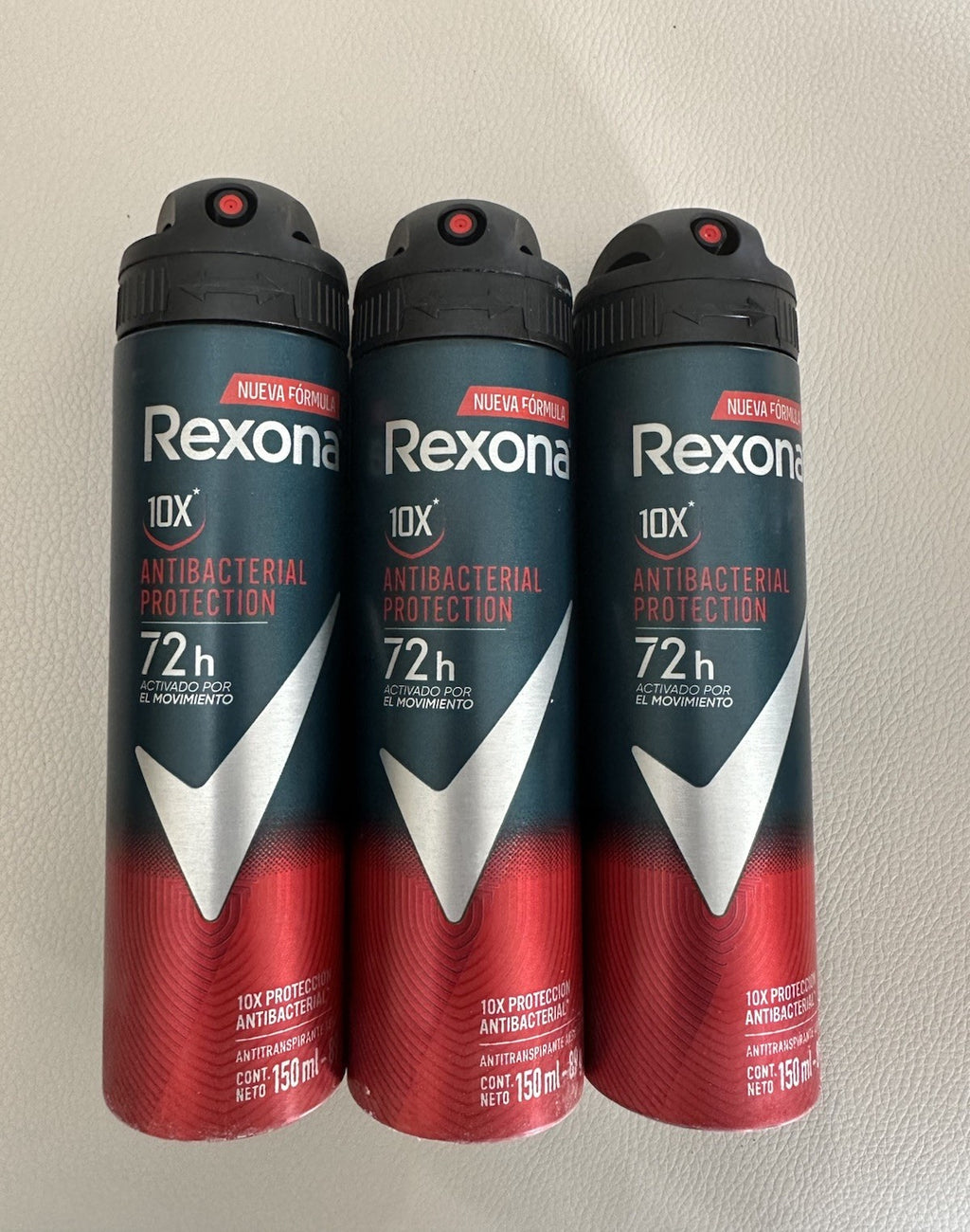 Men's Antibacterial Invisible 72H Deodorant Spray Pack of 3 - Rexona