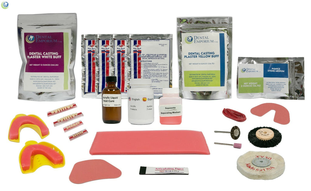 Professional Denture Creation Kit - Complete False Teeth Set for Dental Prosthetics