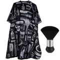 Professional Hair Salon Cape with Adjustable Neck and Soft Bristles