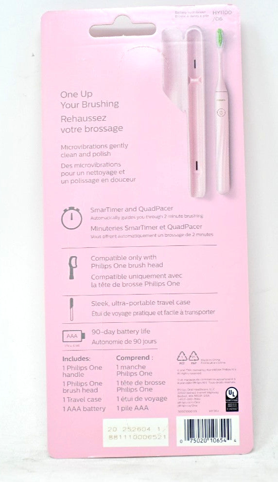 Philips Sonicare Battery Toothbrush Pink - Portable Electric Oral Care