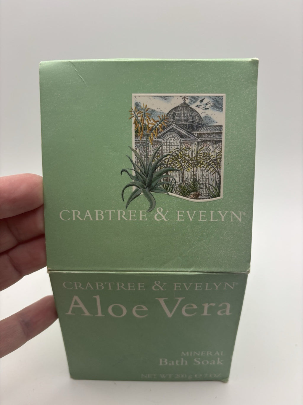 Aloe Vera Bath Salt Crystals - Mineral Soak for Relaxation 7oz 200g
