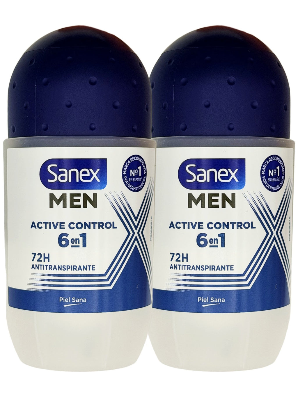 Sanex Men Active Control Antiperspirant Pack of 2 - 72 Hour Odor & Sweat Protection