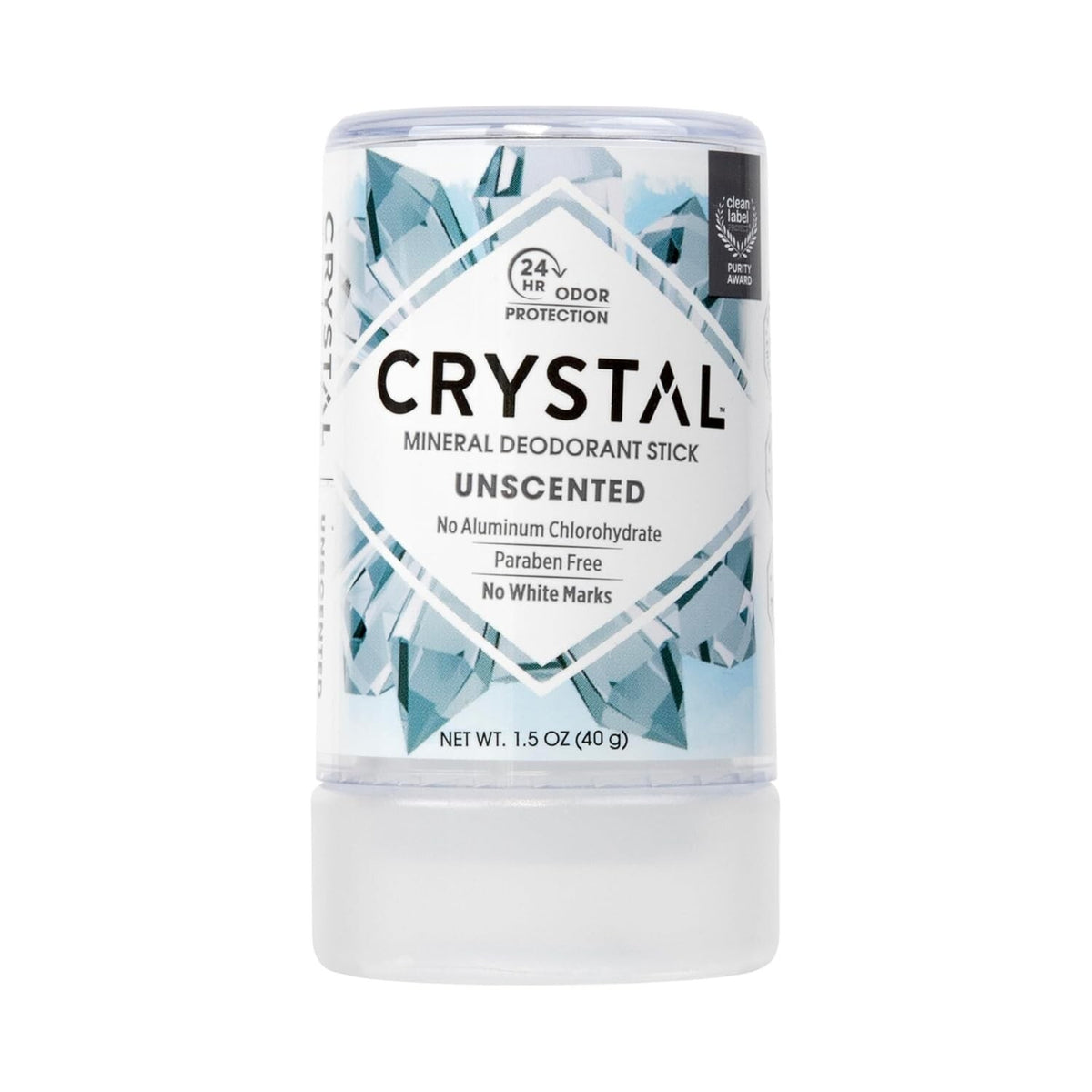 Crystal Mineral Deodorant Stick Travel Size - 1.5 Ounce Natural Odor Protection