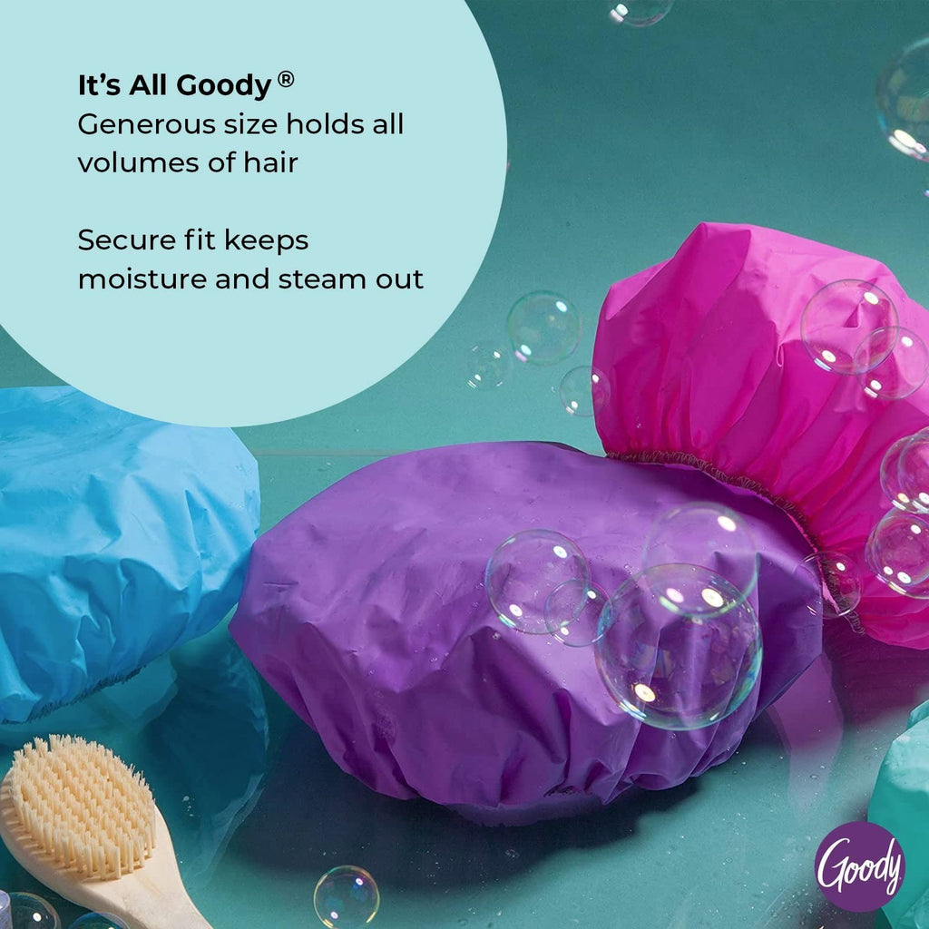 Waterproof Shower Caps Set - Durable Hair Protection for All Ages