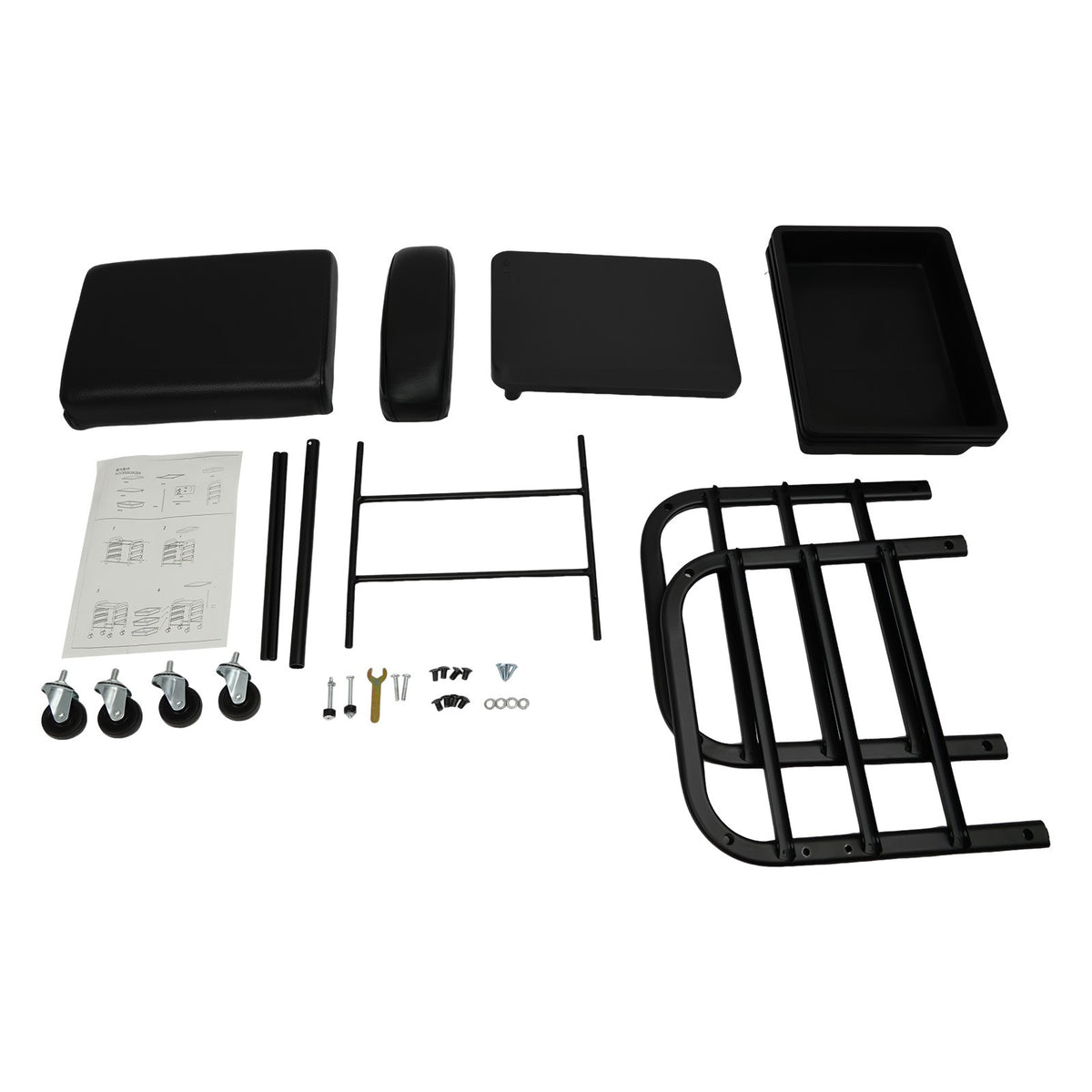 Portable Nail & Beauty Salon Cart with Drawers and Casters