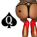Temporary Tattoos Set – QOS Brand 3D Queen of Spades Design (2/60/45 pcs) Water Based