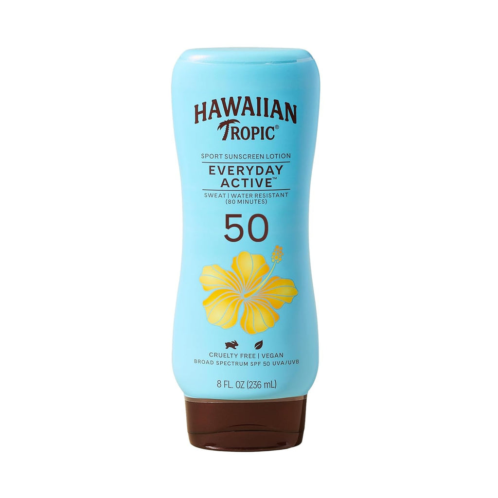 SPF 50 Sunscreen Lotion - Waterproof, Oil-Free, Broad Spectrum, Tropical Scent