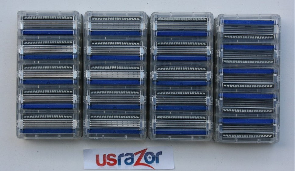 20 Schick Hydro 3 Razor Blades Refills for Sensitive Skin, Compatible with Hydro 5 & Silk