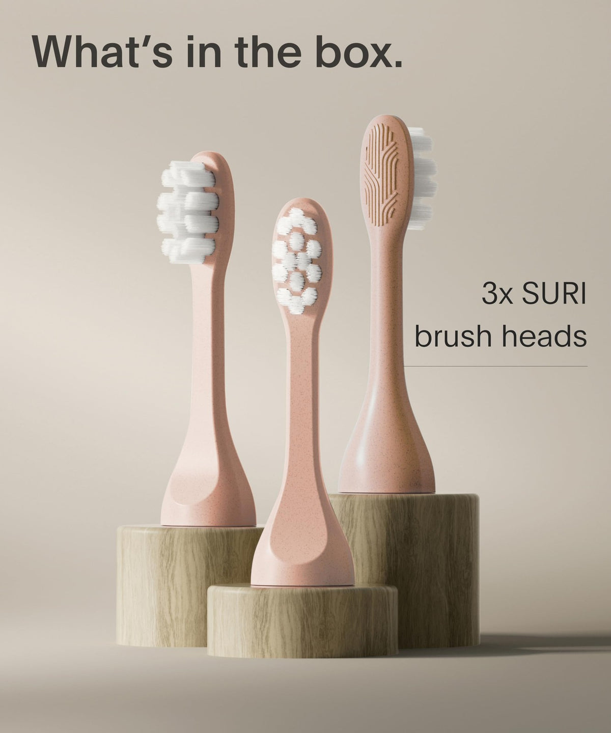 Recyclable Plant-Based Electric Toothbrush Heads with Tongue Scraper - 3 Pack