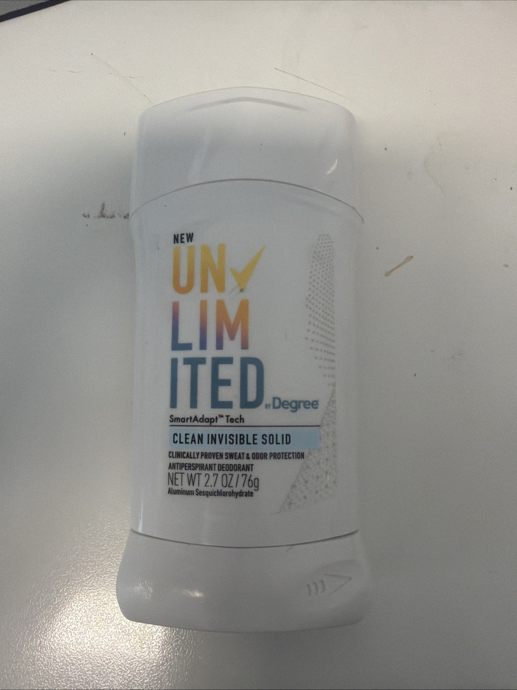 Degree Unlimited Clean Invisible Solid Deodorant 2.7oz - Antiperspirant for Men & Women