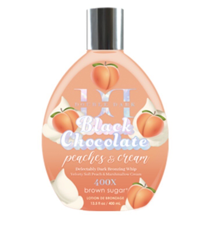 Brown Sugar Double Dark Black Chocolate Peaches & Cream Tanning Lotion 13.5oz