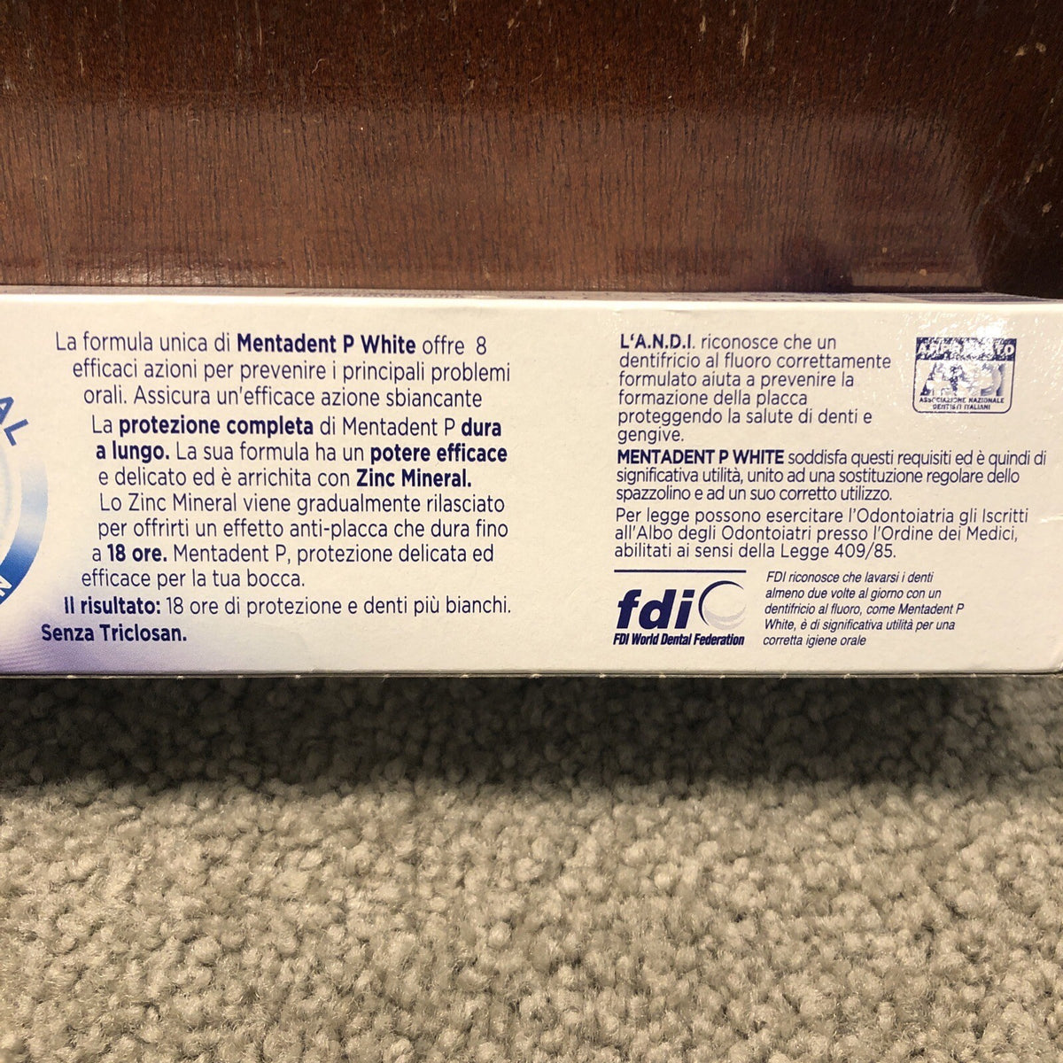 Mentadent P Fluoride Toothpaste with 18HR Whitening & Protection 100ml