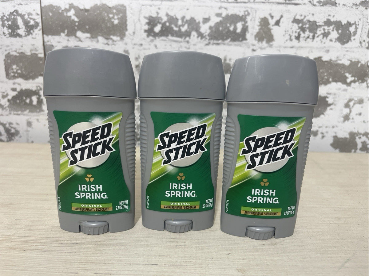 Speed Stick Antiperspirant Deodorant Irish Spring Original 2.7Oz Pack of 3