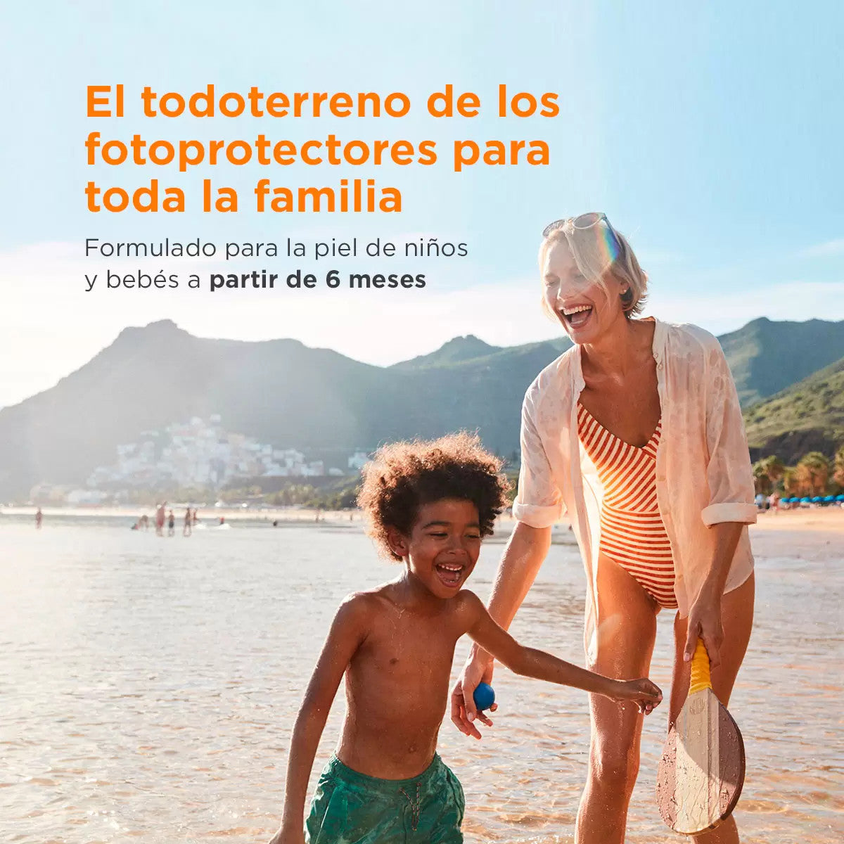 Child Sunscreen SPF50 Gel Cream with Vitamin E 250ml - Water-Resistant, Easy Absorption