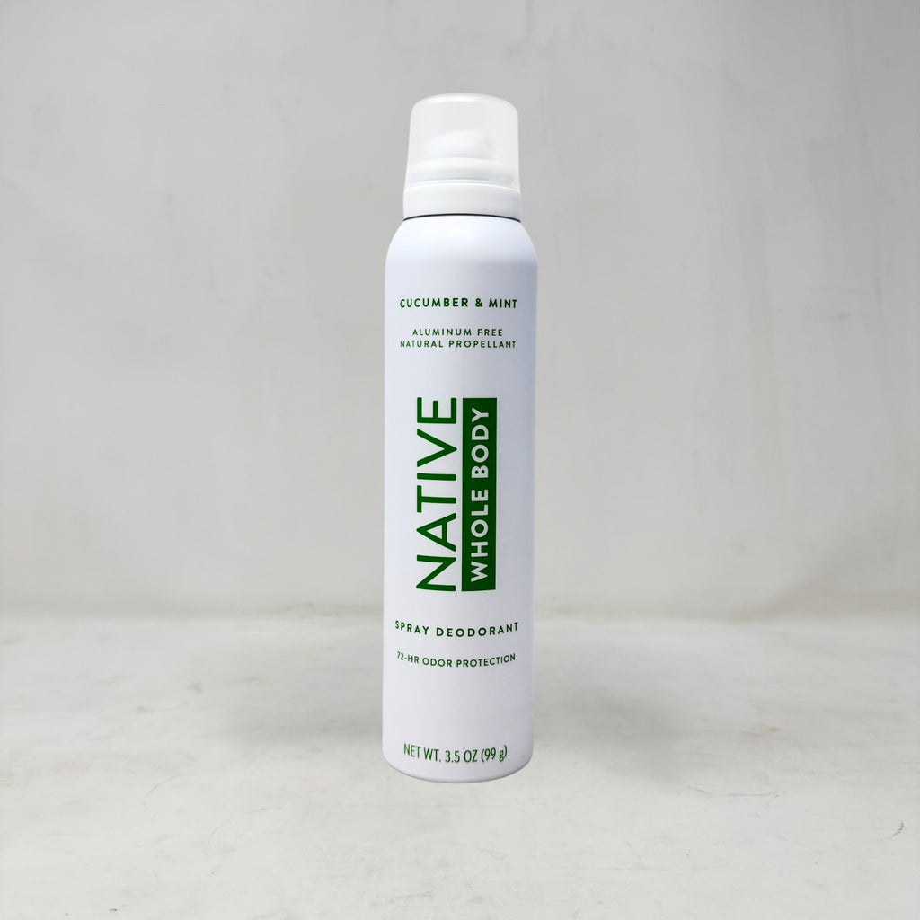 Native Whole Body Deodorant Spray Cucumber Mint 3.5oz - Pack of 3
