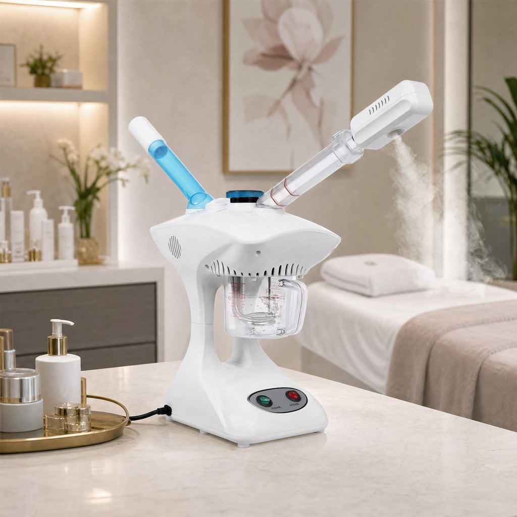 Facial Steam Device with Hot & Cold Sprayer - Professional Face Steamer for Skin Care