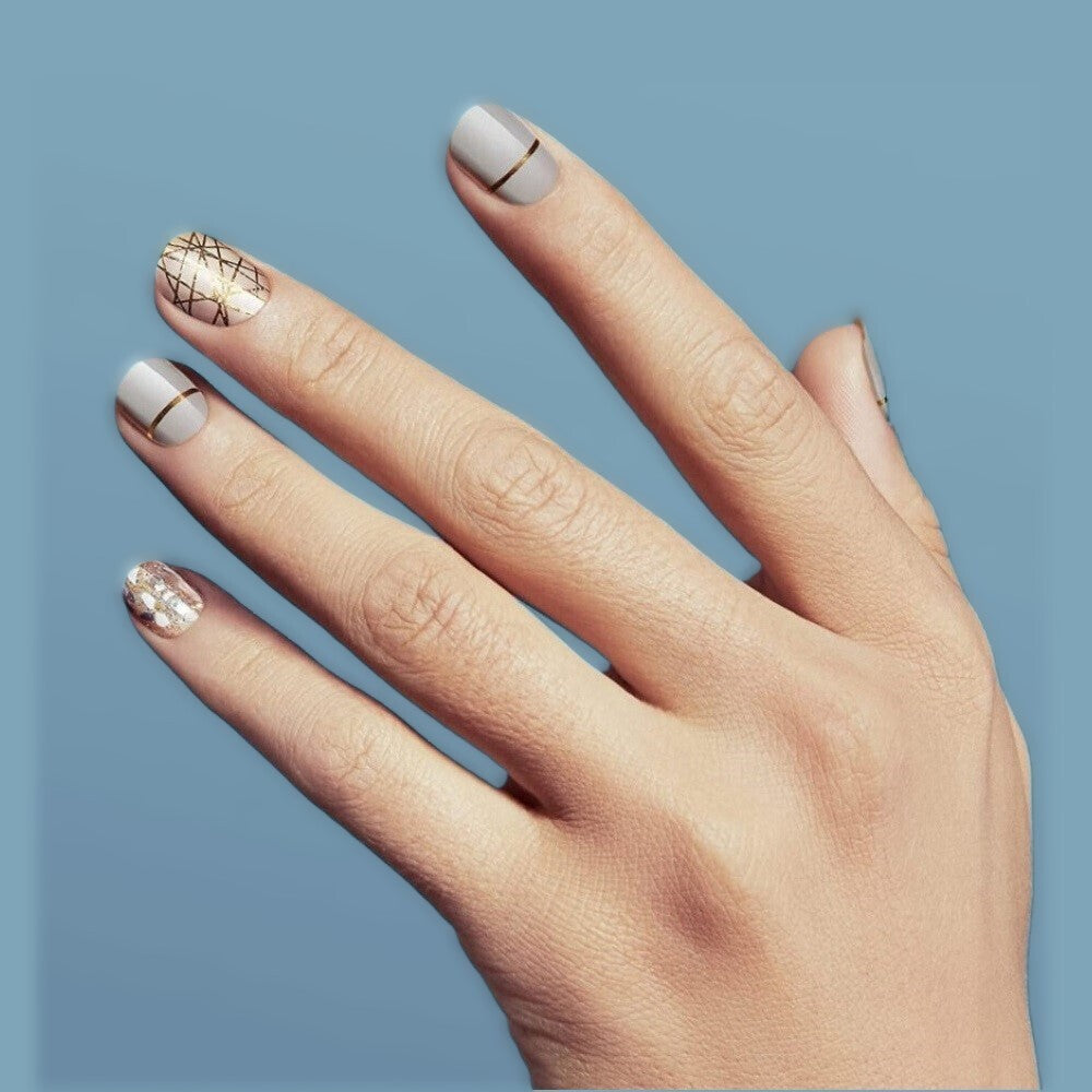 Gel Nail Strips Manicure Kit - Ultra Shine, Long Lasting, Easy Application