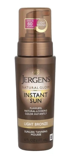 Self Tanner Mousse Light Bronze - Instant Sunless Tanning Foam 6 fl oz