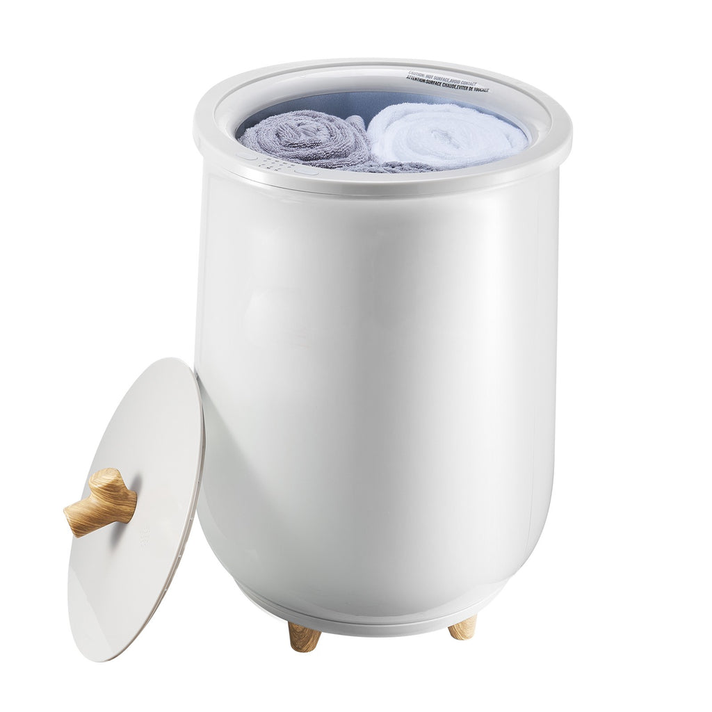 20L Towel Warmer Bucket with LED Light, Timer & Temperature Control - Gray