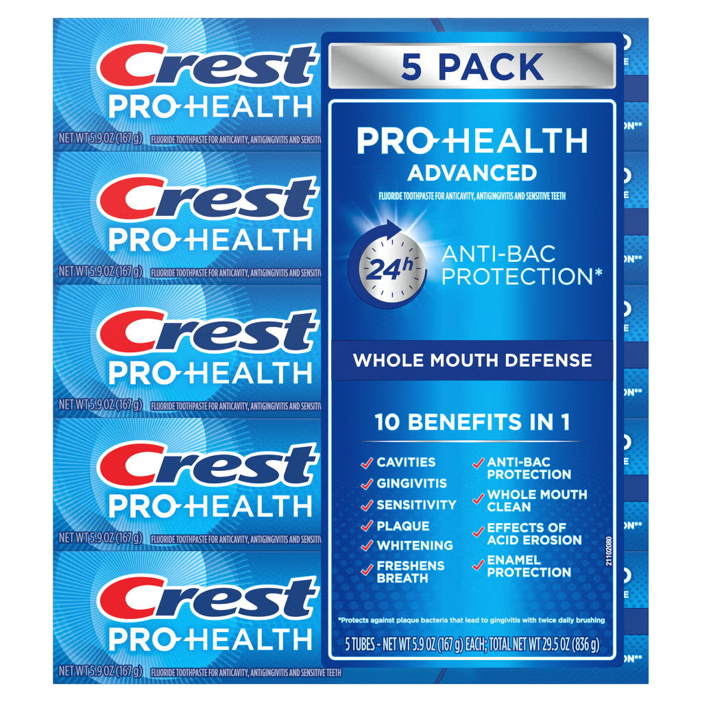 Crest Pro Health Advanced Toothpaste 5.9 oz - 5 Pack