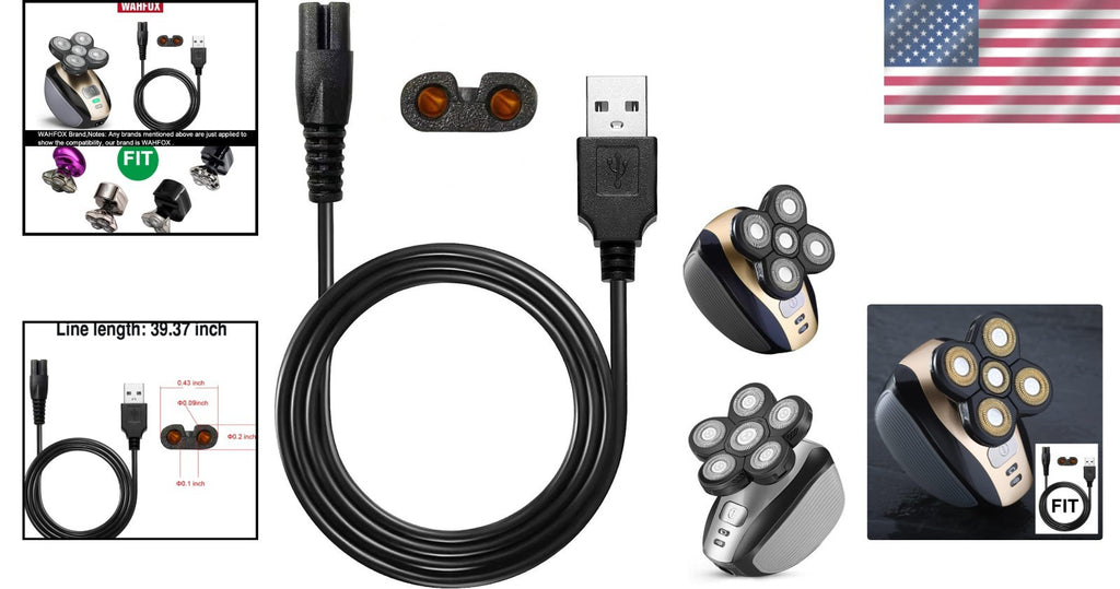 Universal Head Shaver Charger Cord - Durable Fast Charging Cable